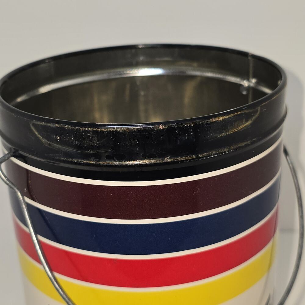 Vintage Stanley Roberts Spectrum Flatware Canister – Mid Century Modern Striped - Picture 11 of 14